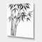 Designart - Vintage Monochrome Bamboo - Traditional Canvas Wall Art Print
